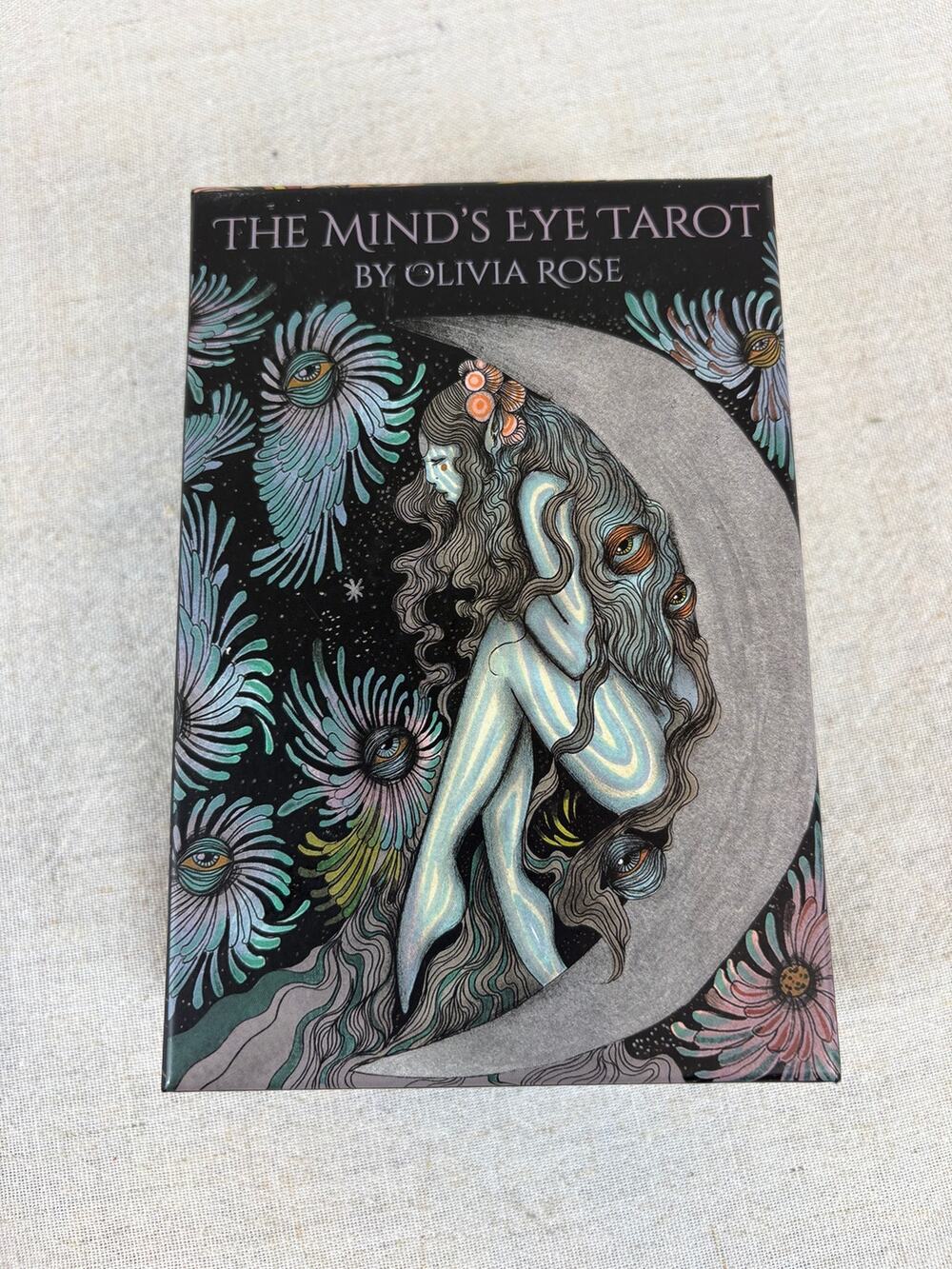 The Mind’s Eye Tarot by Olivia Rose 78 Gilt-Edge Card Deck & Guidebook
